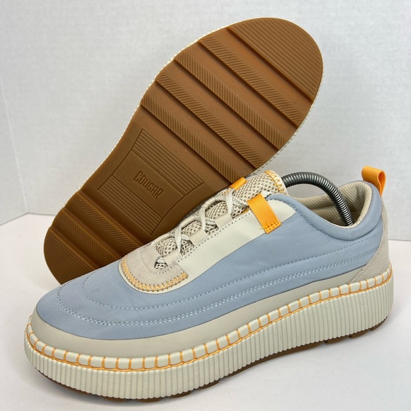 Cougar Womens Sayah Waterproof Platform Sneaker Fog Blue/Peach Sz 11 Close to NU - Picture 1 of 16